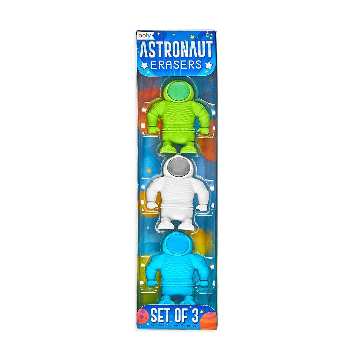 Astronaut Erasers Set of 3