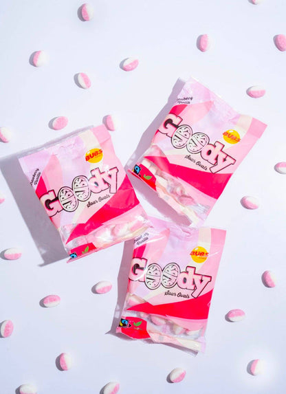 Bubs Swedish Goody Strawberry Vanilla Sour Ovals