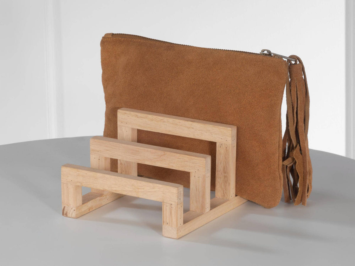 Platter, Plate, and Cutting Board Rack - Wood