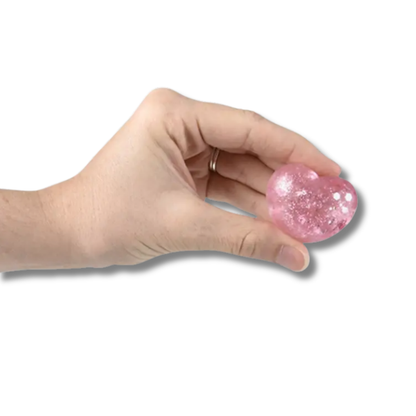 Mini Squeezy Sparkle Heart Fidget Kids Toy- Assorted