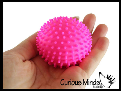 1 Spiky Bumpy Soft Doh Filled 1.7" Stress Ball - Squishy