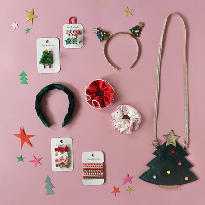 Velvet Christmas Tree Headband