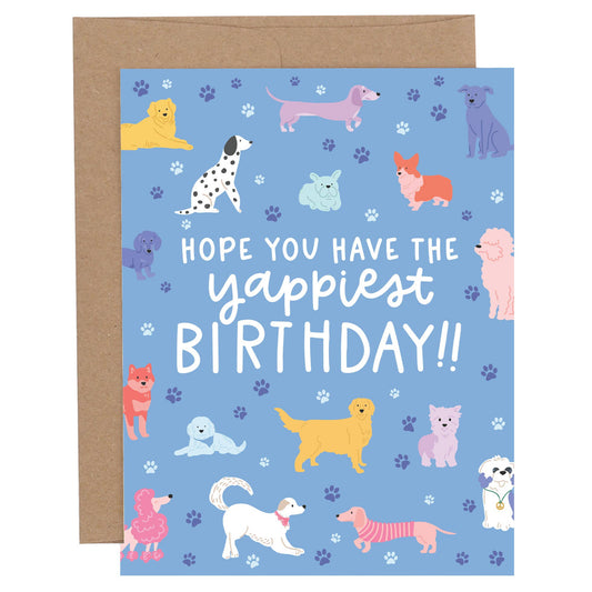 Yappiest Dog Birthday Greeting Card