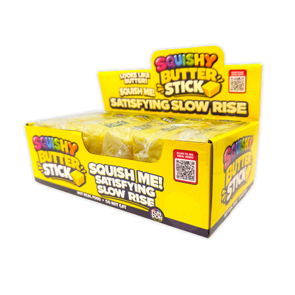 Fun Doh 6" Butter Stick Slow Rise Fidget Toy - 12/Display