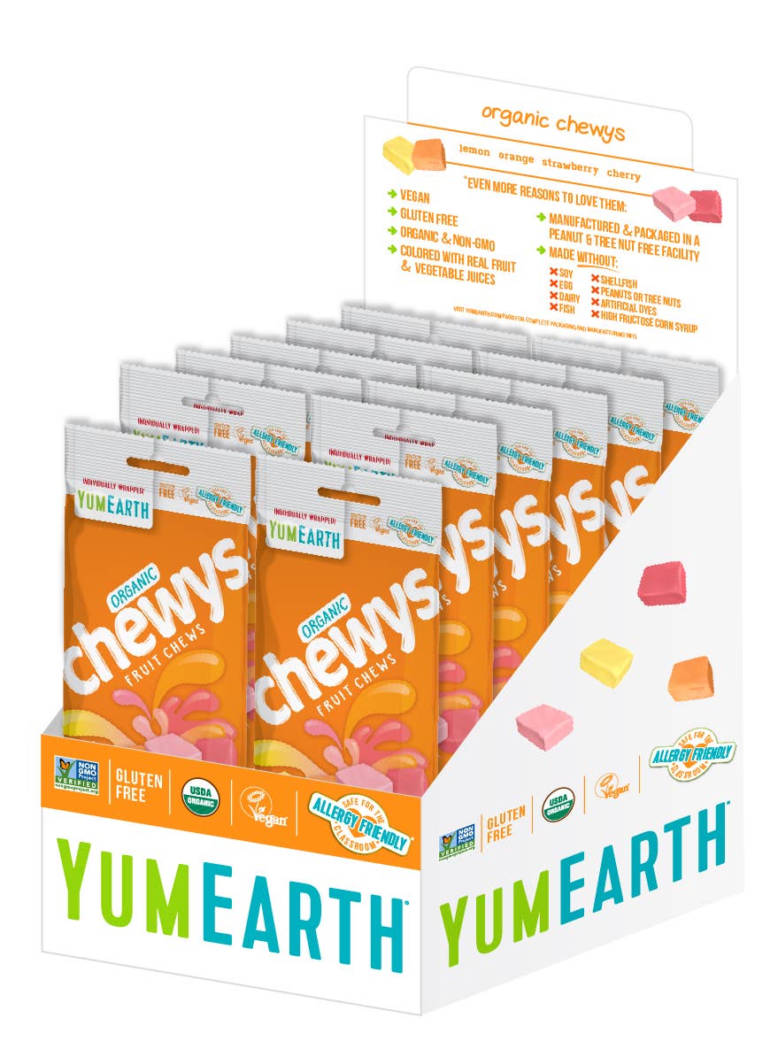 YumEarth Organic Chewys 2oz, 12ct