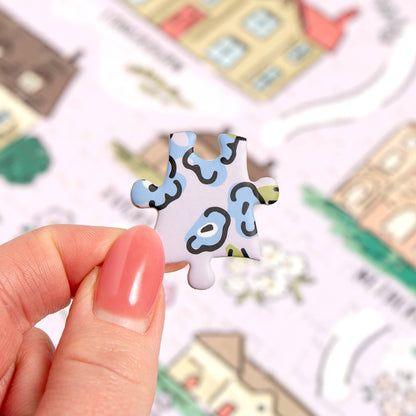 Pride and Prejudice Map - 500 Piece Jigsaw Puzzle