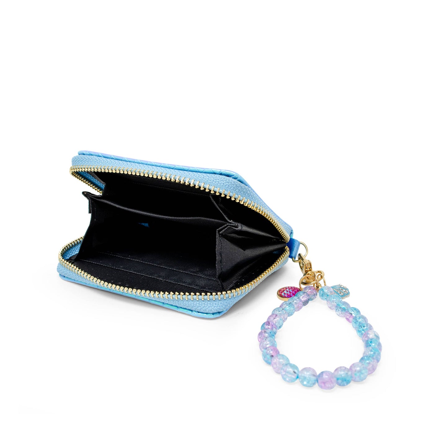 Shiny Seashell Mermaid Wallet for Kids: Pink