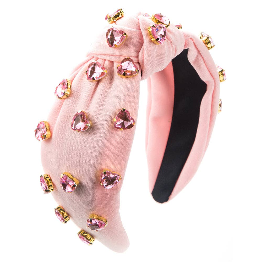 Valentine's day heart shape diamond deco shining Headband