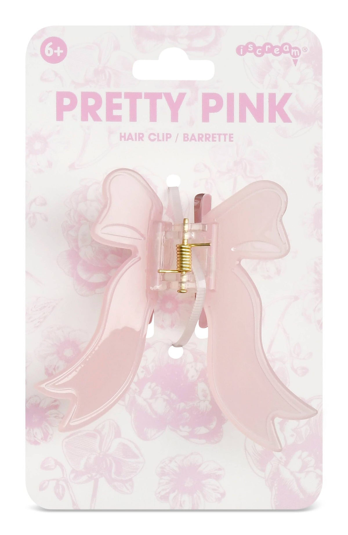 Pretty Pink Bow Hair Clip