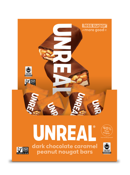Dark Chocolate Caramel Peanut Nougat Bars Caddy