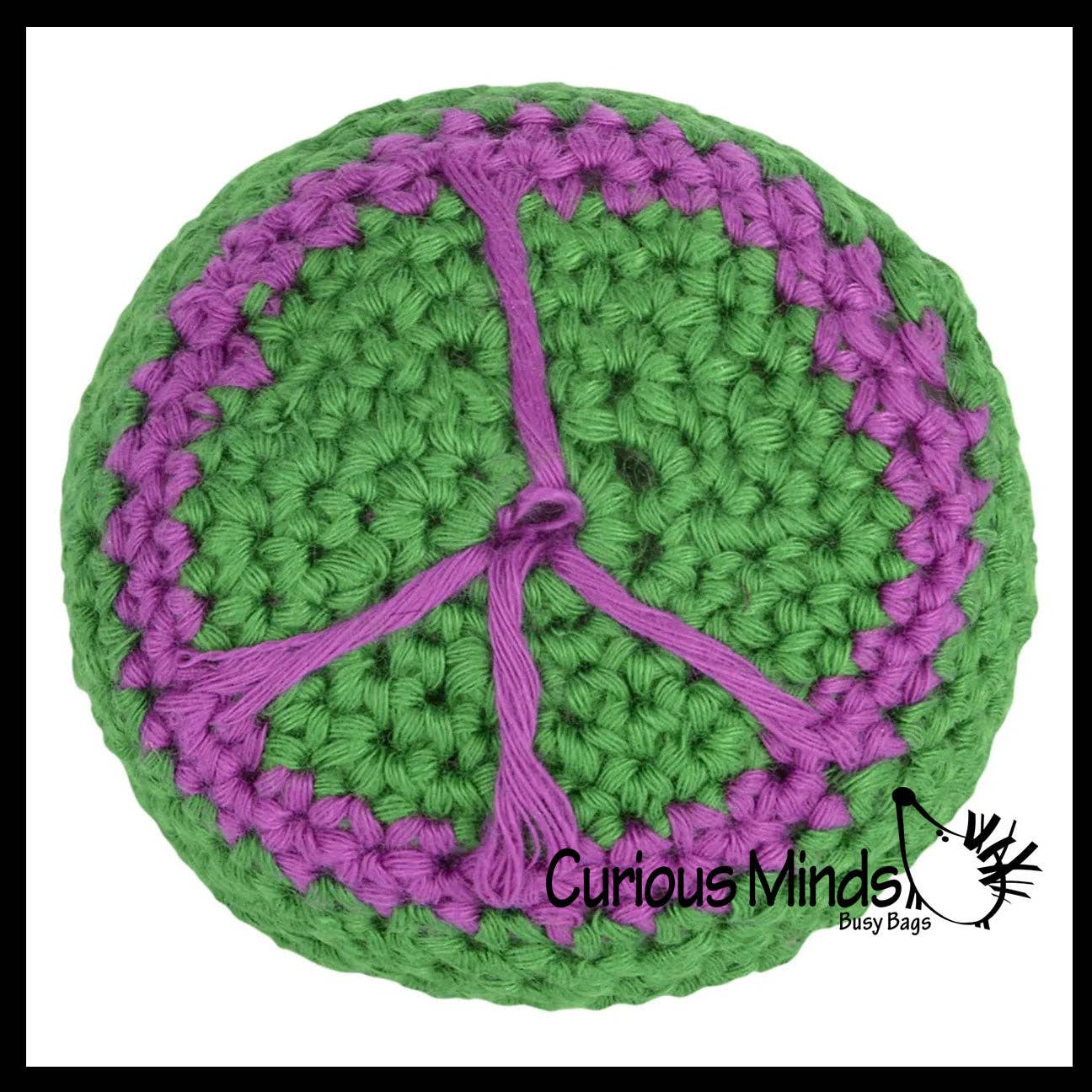 1 Knit Kick Balls - Sack Footbag Game Balls -Crunchy Sensory