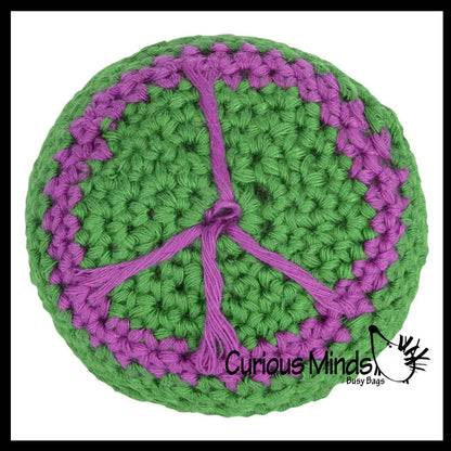 1 Knit Kick Balls - Sack Footbag Game Balls -Crunchy Sensory