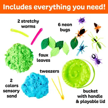Sensory Adventure Water Play Neon Bugs