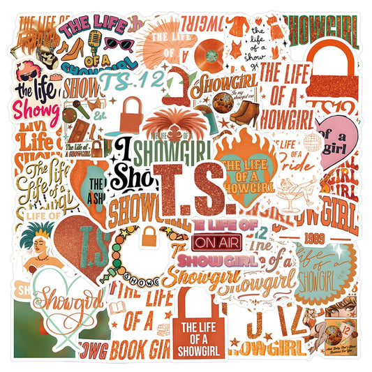 Taylor The Life of A Showgirl Stickers pack of 55