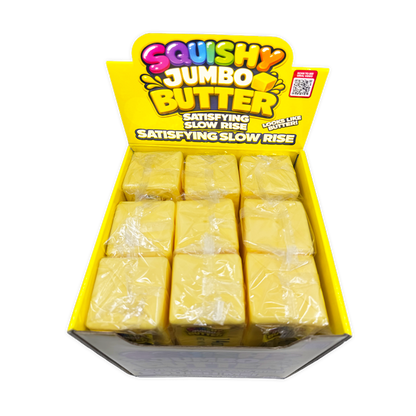 Fun Doh 10" JUMBO Butter Squish Slow Rise Toy- 9/Display