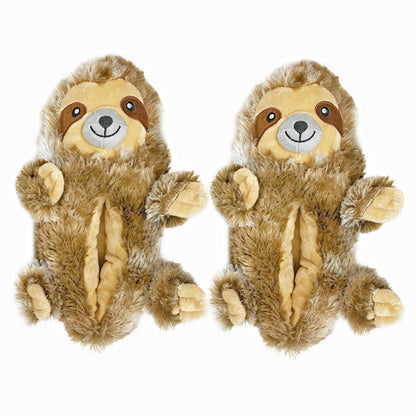 Dusty the Sloth | Kid's Funny Fluffy Non-Slip Slippers