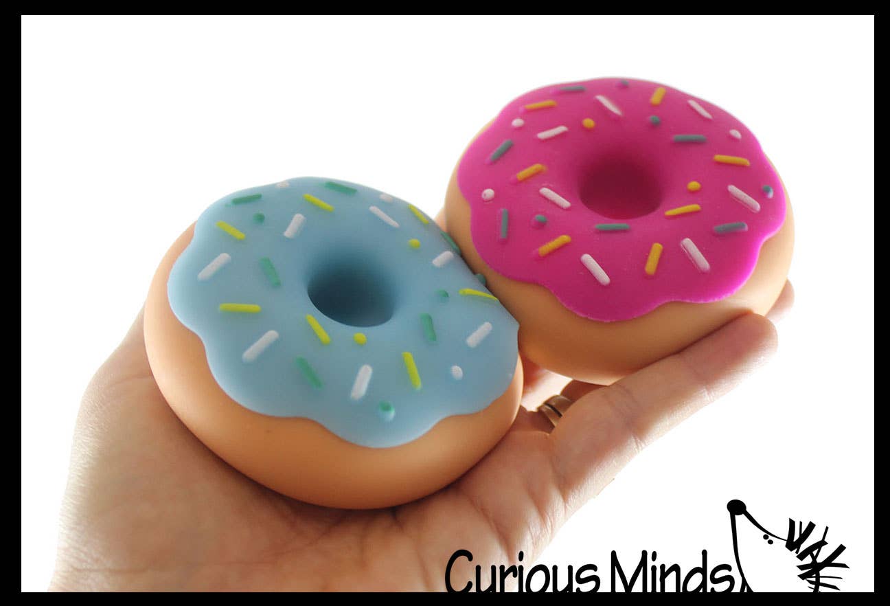 Cute Doughnut Soft Doh Filled Stretch Ball