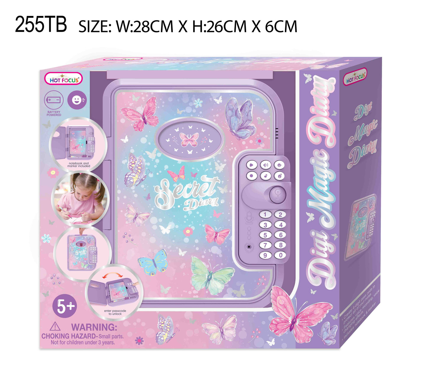 Digi Magic Diary, Tie Dye Butterfly
