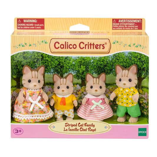 Calico Critters  Striped Cat Family