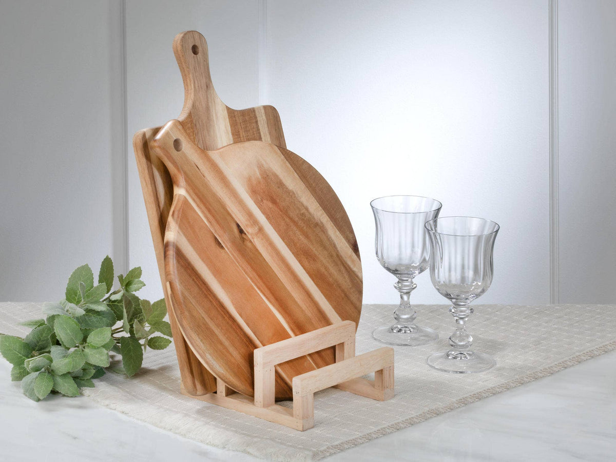 Platter, Plate, and Cutting Board Rack - Wood