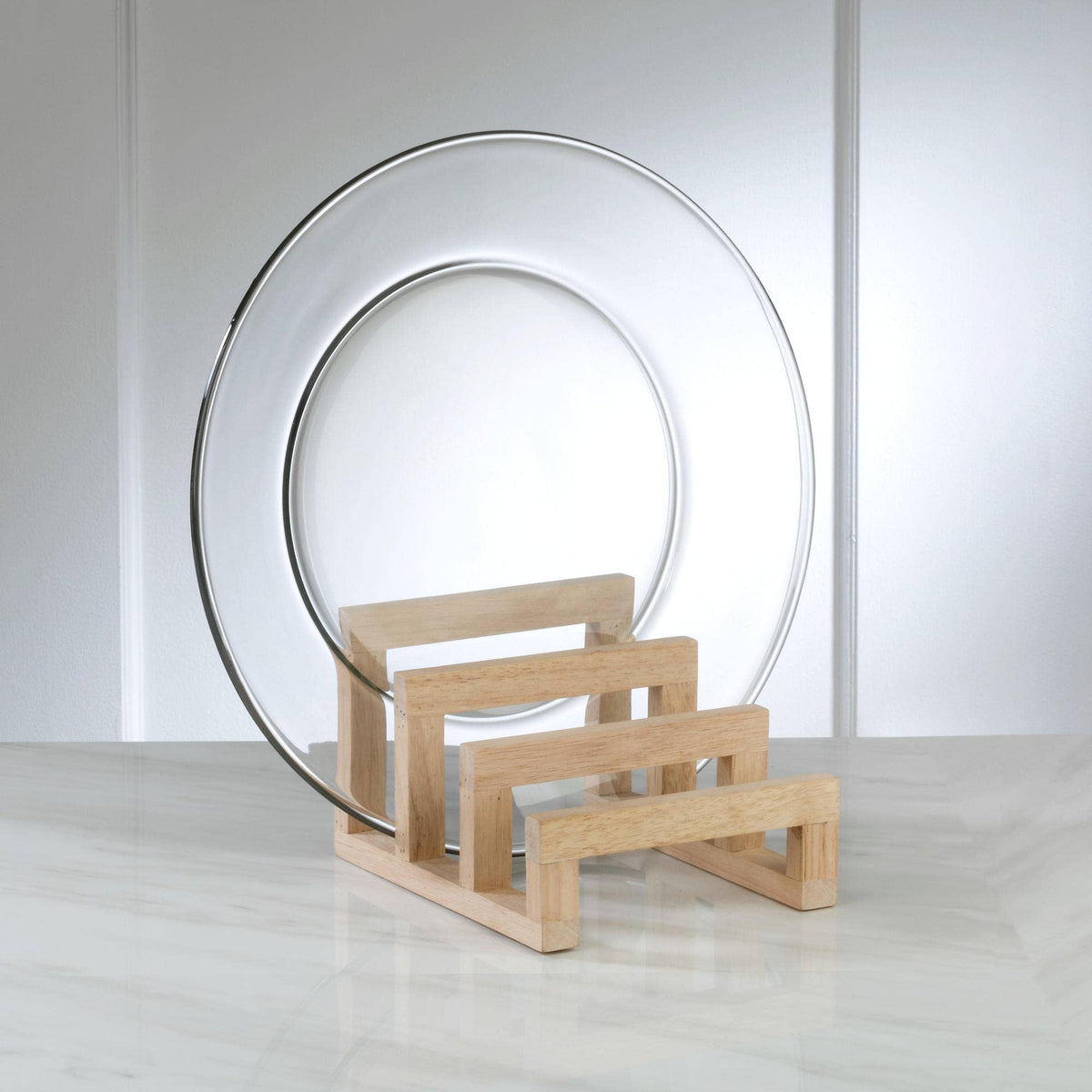 Platter, Plate, and Cutting Board Rack - Wood