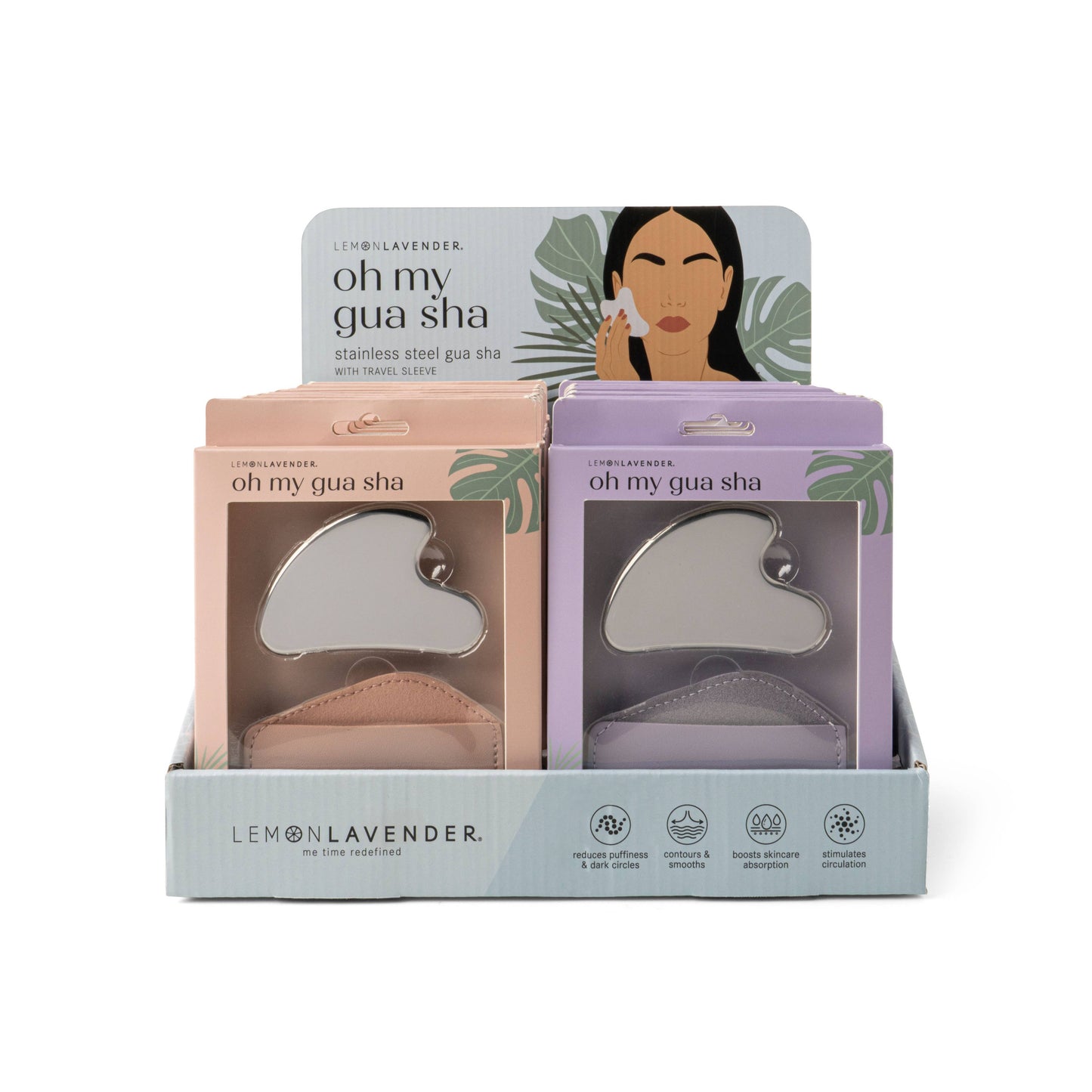 Lemon Lavender Oh My Guash Stainless Steel Gua Sha