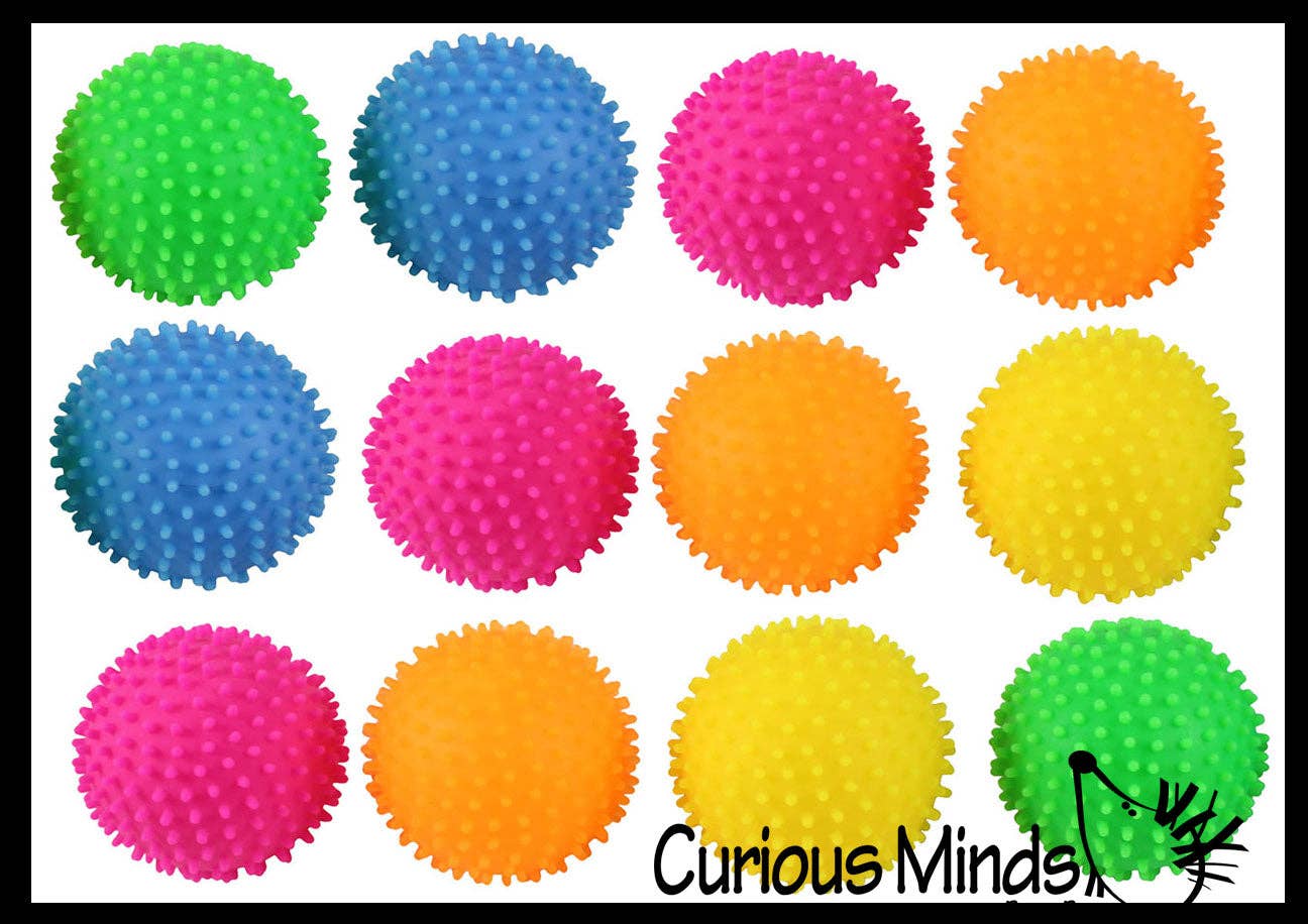 1 Spiky Bumpy Soft Doh Filled 1.7" Stress Ball - Squishy