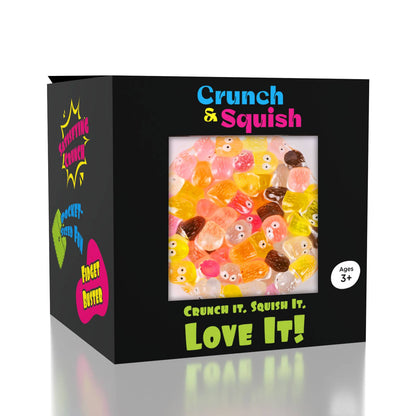 Crunch & Squish Candy Series Crunchy Squishy Stress Ball Fidget Toy (1pc) Color Ships Assorted