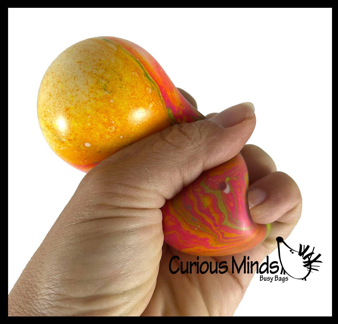 1 Marble Swirl Soft Doh Filled Stretch Ball - Ultra Squishy