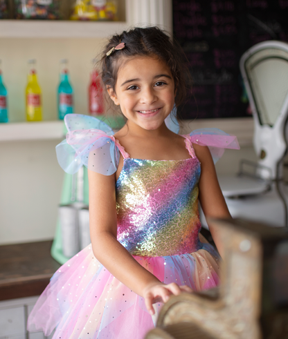 Rainbow Fairy Dress & Wings 5/6