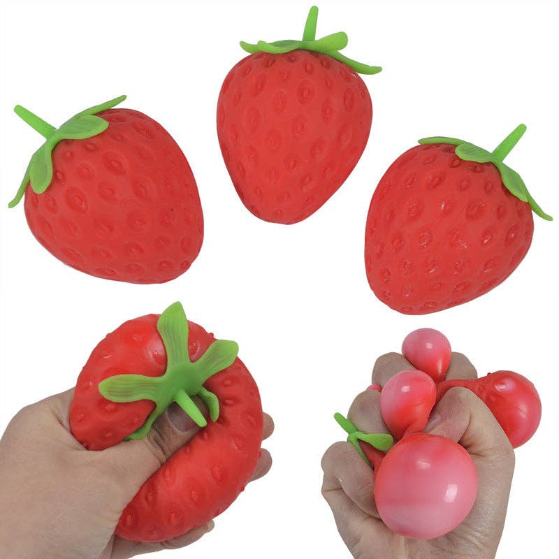 Strawberry Squishy Toy Slow Rising Stress Relief Squeeze Toy