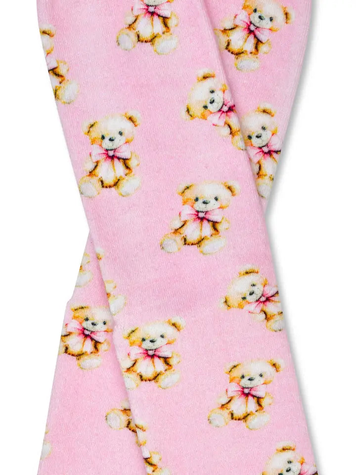 Beary Cute Pink Socks