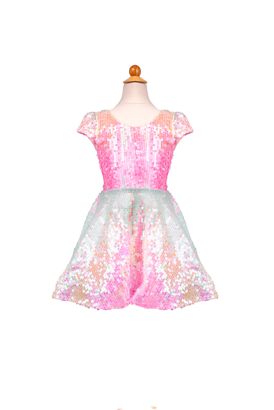 Sorbet Swirl Skater Dress 3/4