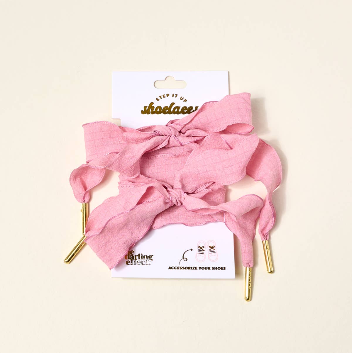 Step It Up Shoelaces–Frilly Pink