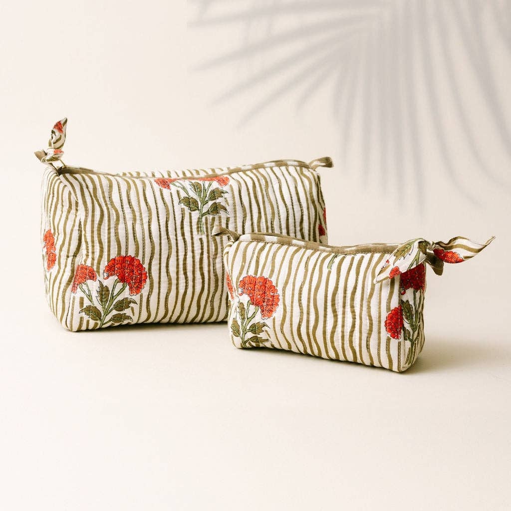 Large Wavy Stripe Pouch