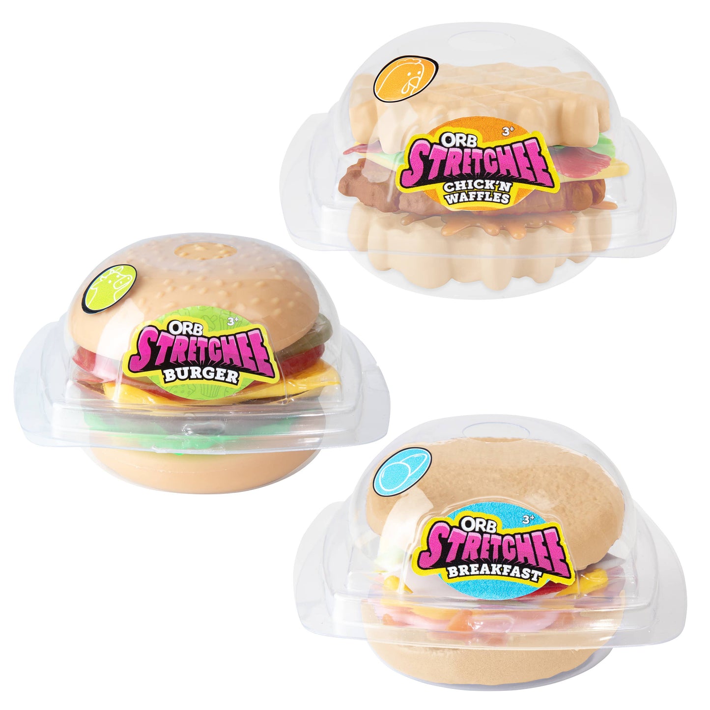 ORB™ Stretchee Foodz Secret Menu Burger, Breakfast & Waffle