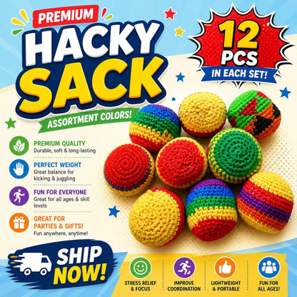 Premium Hacky Sack – Crochet Footbag Set