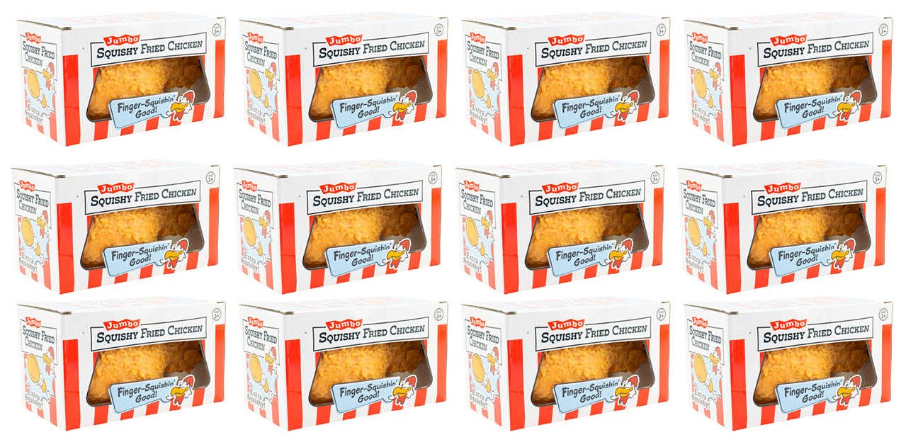 Jumbo Doh Filled Chicken Drumstick - Soft Stress Squishy Ball Funny