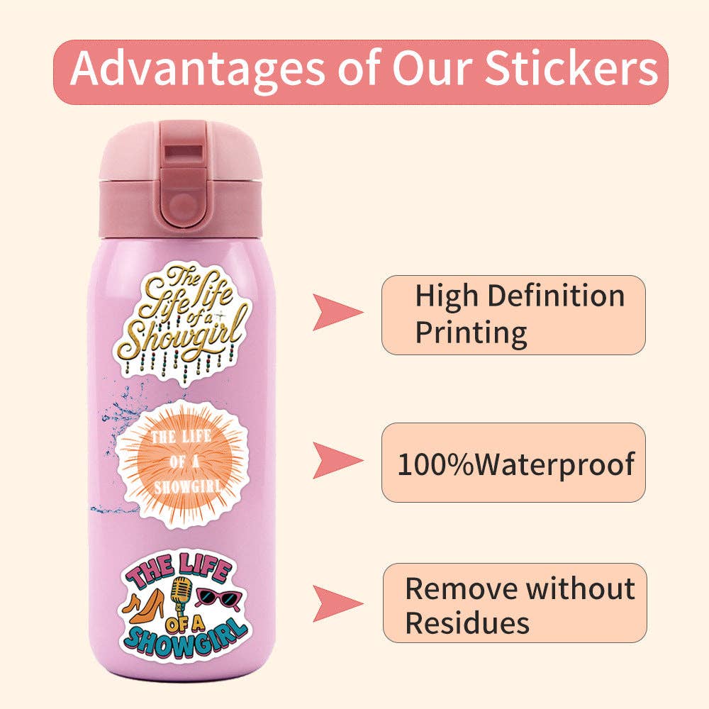 Taylor The Life of A Showgirl Stickers pack of 55
