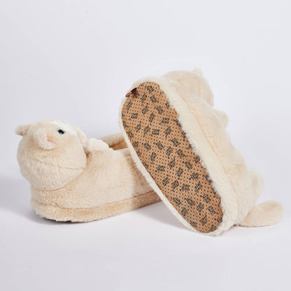 Molly the Kitty | Kid's Funny Animal Plush Non-Slip Slippers