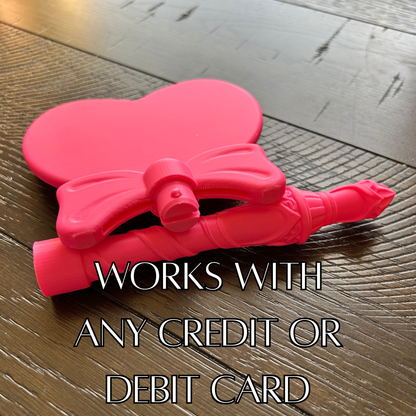 Tap to Pay Heart Wand - 3D Printed Credit Card Holder