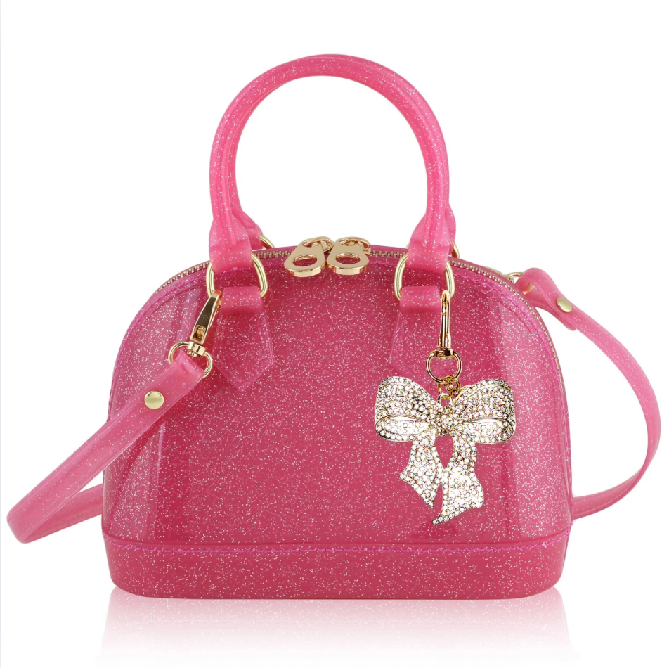 Cate in Hot Pink Sparkle: Charming Addition