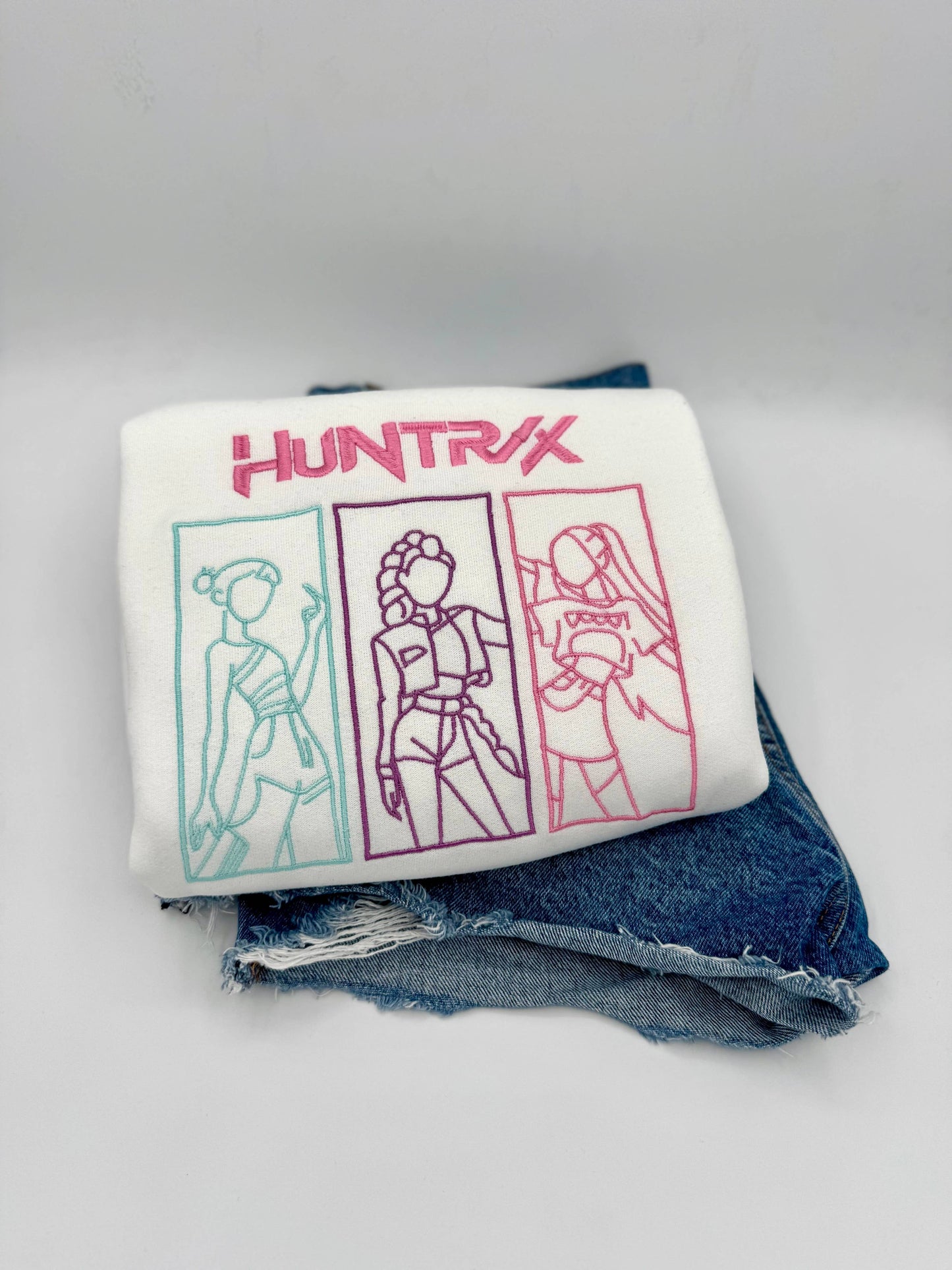 KPop Embroidered Sweatshirt | Aesthetic Kids Pop Crewneck