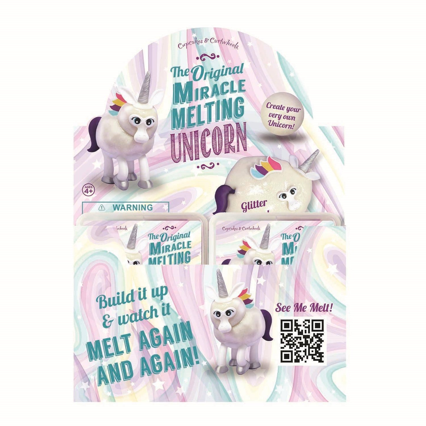 Original Miracle Melting Glitter Unicorn Putty in Display