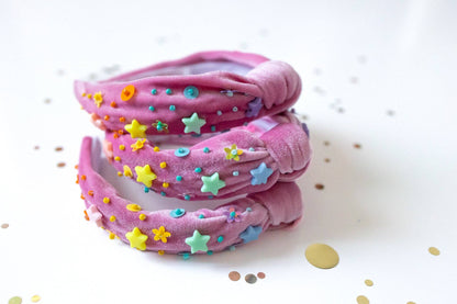Beaded Headband - Happy Hues