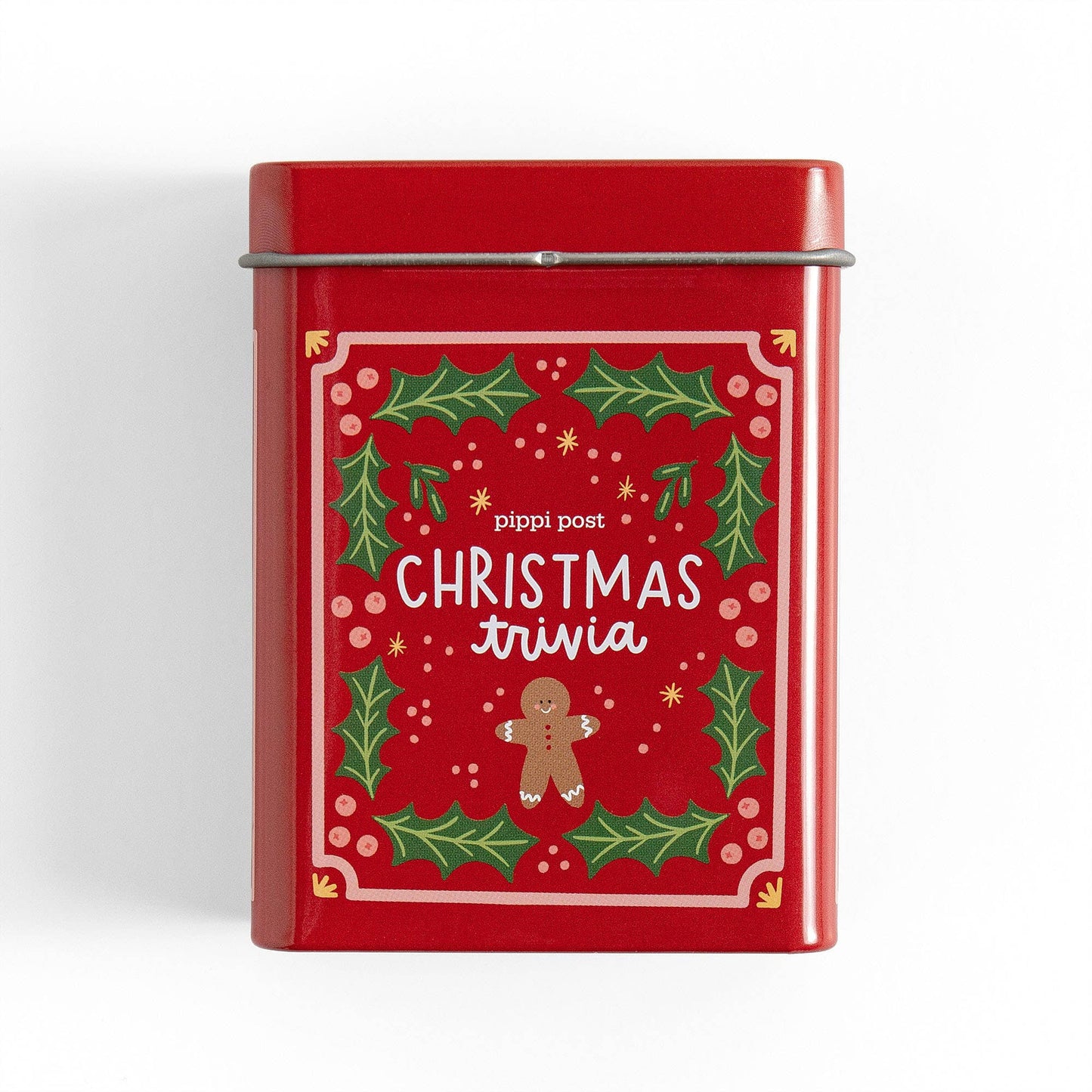 Christmas Trivia Game - Deck of Cards + Storage Tin