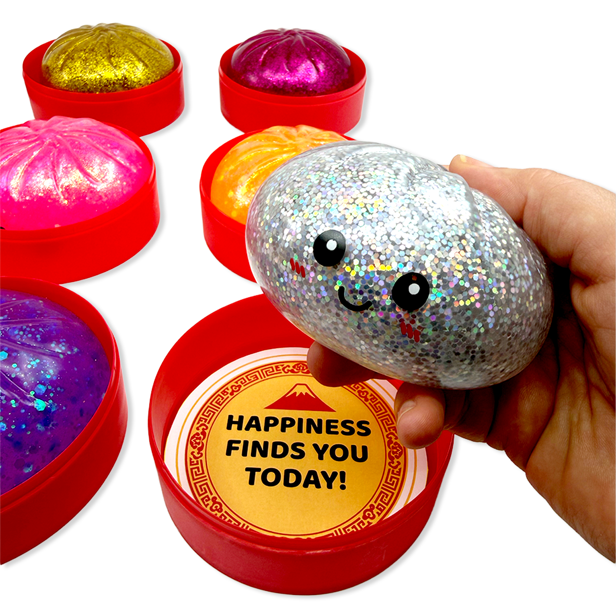 Fun Doh Mystery Fortune Cookie Squishy Dumpling - 12/Display