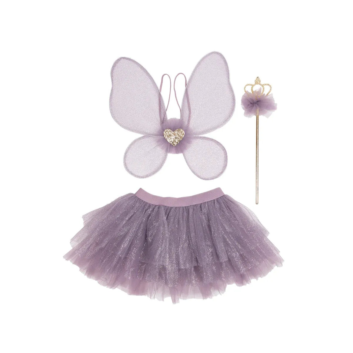 Royal Fairy Princess Skirt Set Purple 4/6