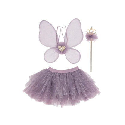 Royal Fairy Princess Skirt Set Purple 4/6