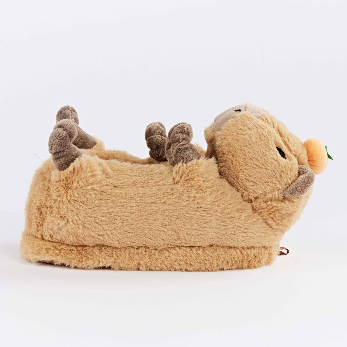 Mabel the Capybara | Kid's Animal Plush Non-Slip Slippers
